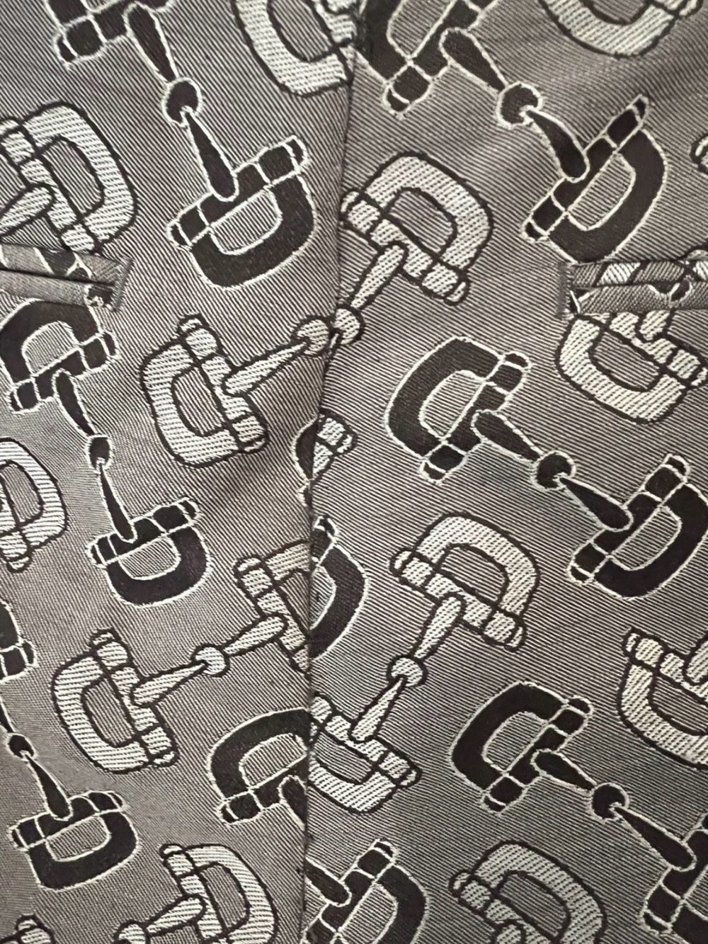 Gucci Taupe Brown Monogram Pattern Men's Dress Pants - Picture 7 of 8